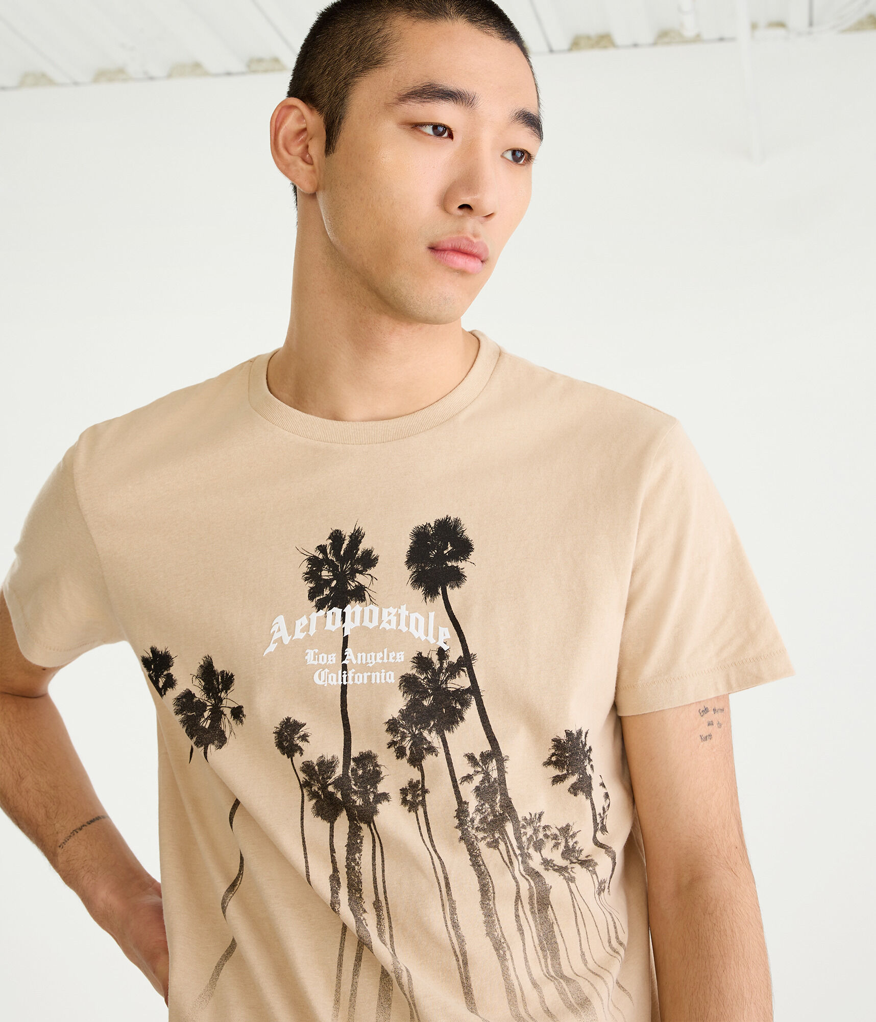 Gothic Aeropostale Palms Graphic Tee