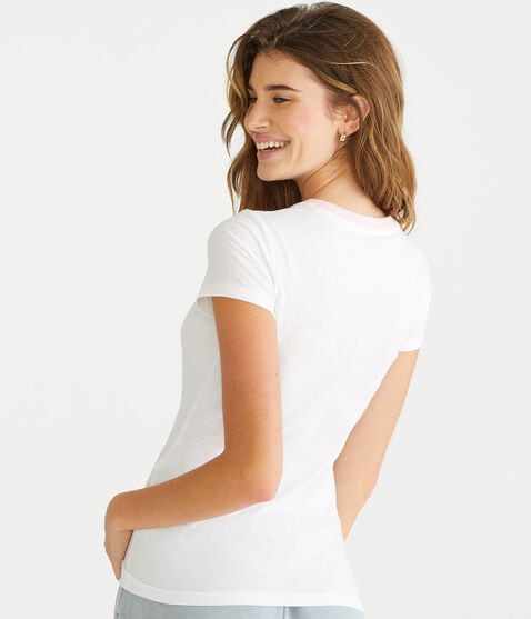 Aero Appliqué Ringer Graphic Tee