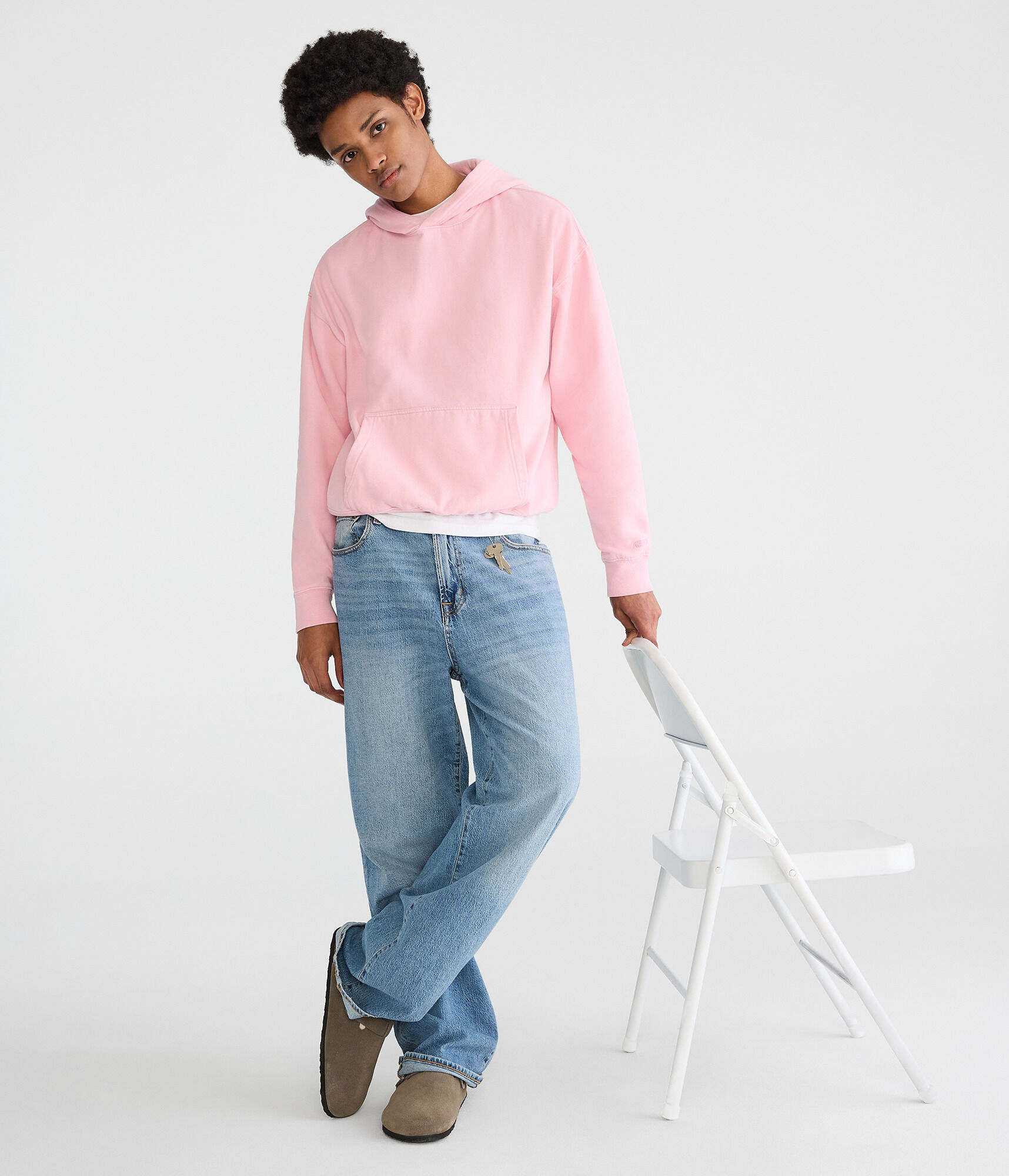 トップス SQUARE BOX PULLOVER Boxy Pullover Hoodie