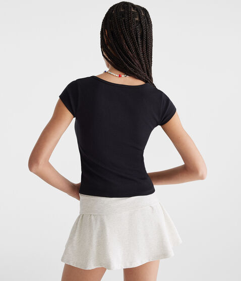 Seriously Soft Henley Tiny Top Seriously Soft Henley Tiny Top
