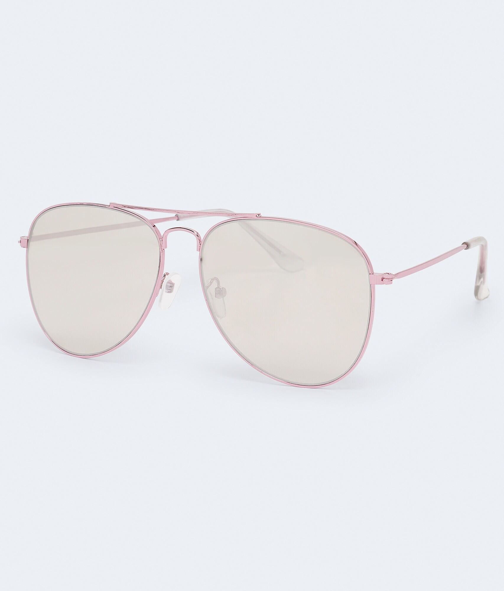 Mirrored Metallic Aviator Sunglasses