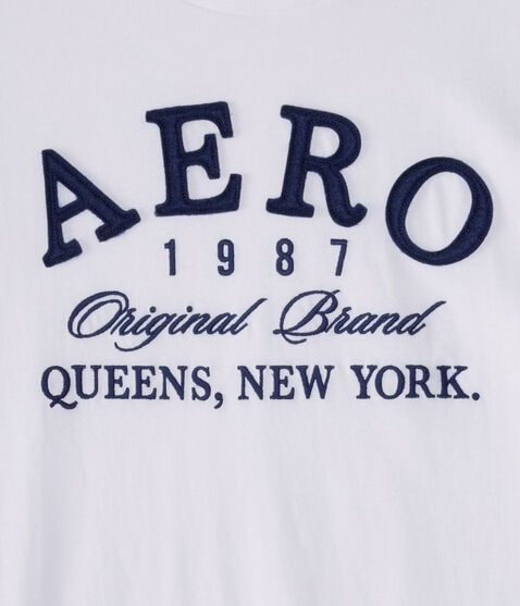 Aero Queens NY Appliqué Graphic Tee Aero Queens NY Appliqué Graphic Tee