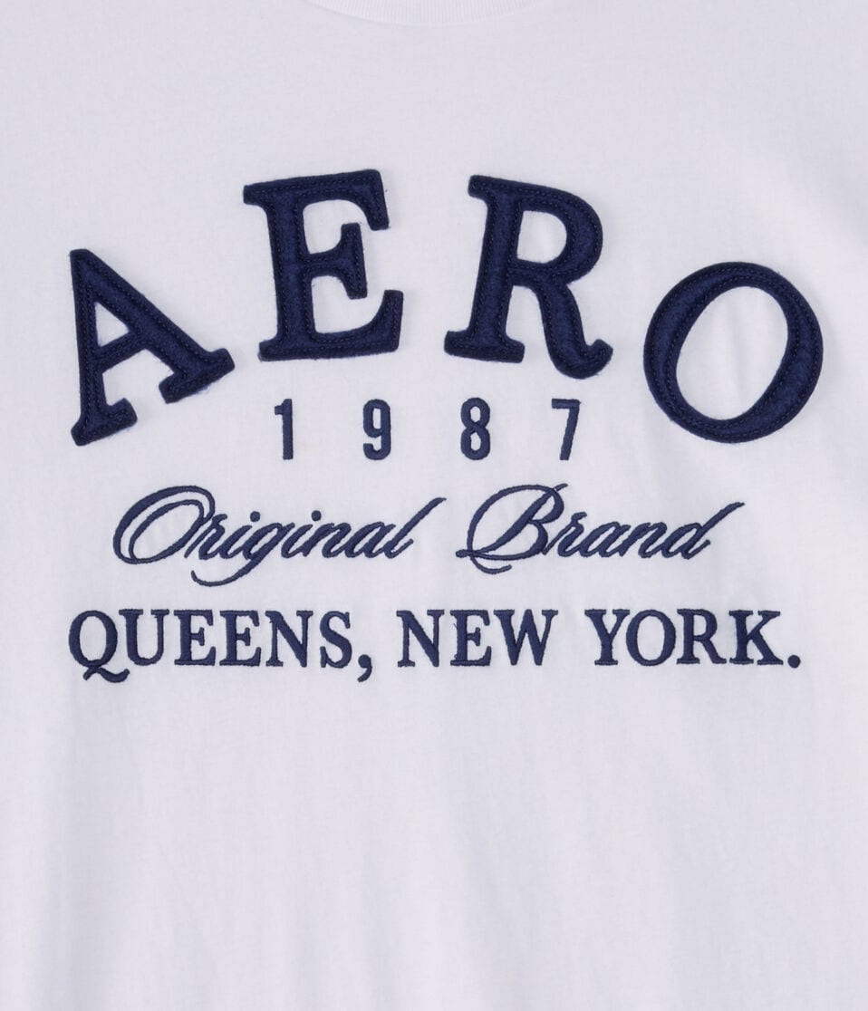 Aero Queens NY Appliqué Graphic Tee
