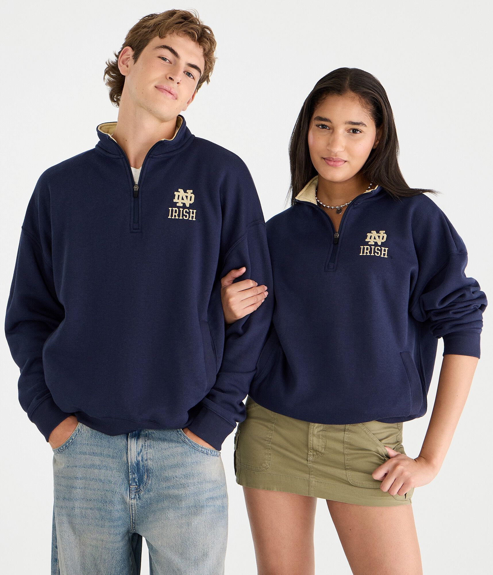 Notre Dame Fightin' Irish Quarter-Zip Sweatshirt