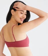 Seamless Lace-Trim Scoop Bralette