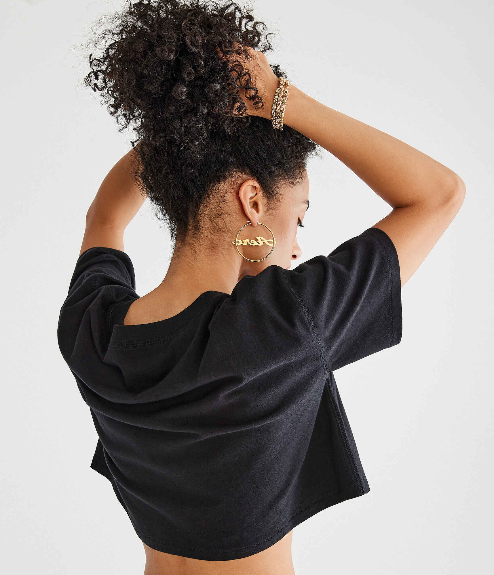 New York City Cropped Boyfriend Graphic Tee