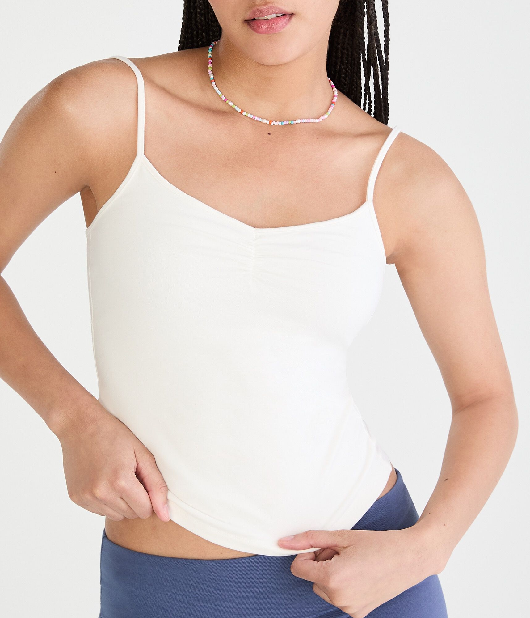 Seriously Soft Cinched V-Neck Cami