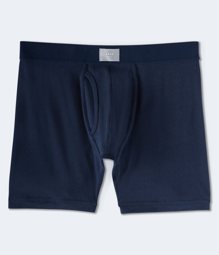 Solid 6" Knit Boxer Briefs