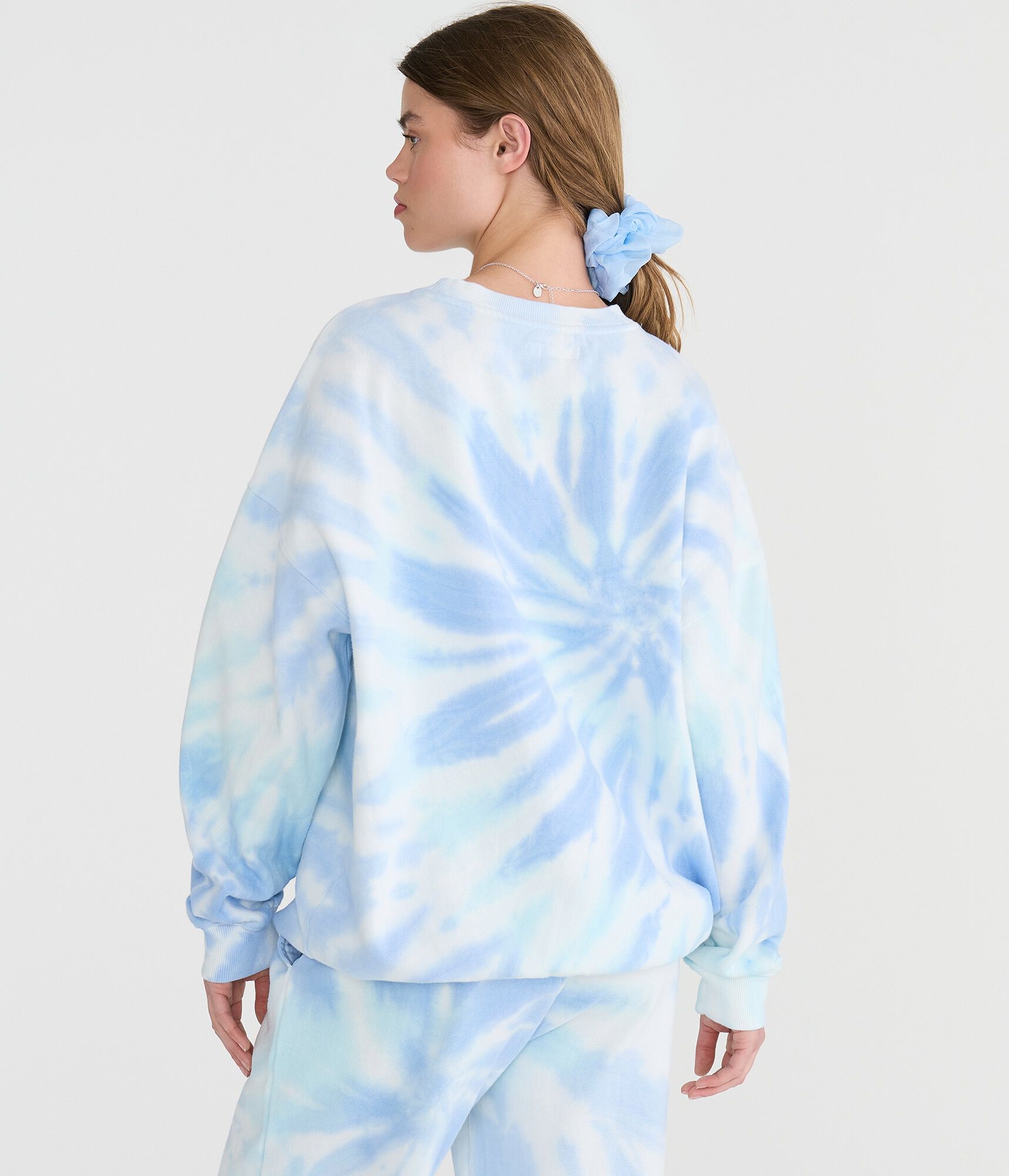 Cloud Soft Tie-Dye Oversized Crew Sweatshirt
