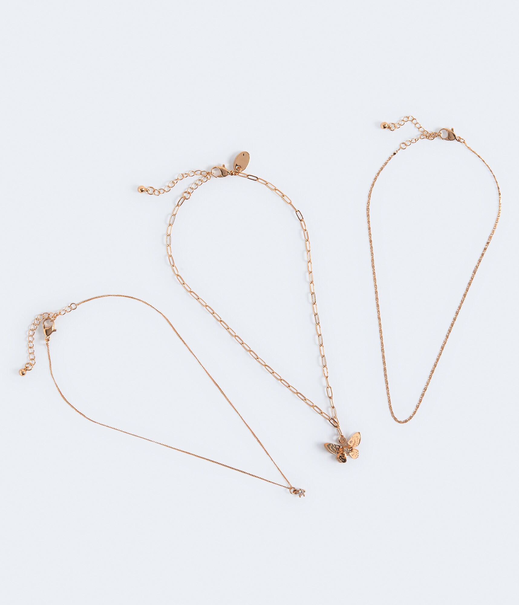 Butterfly Choker Necklace 3-Pack