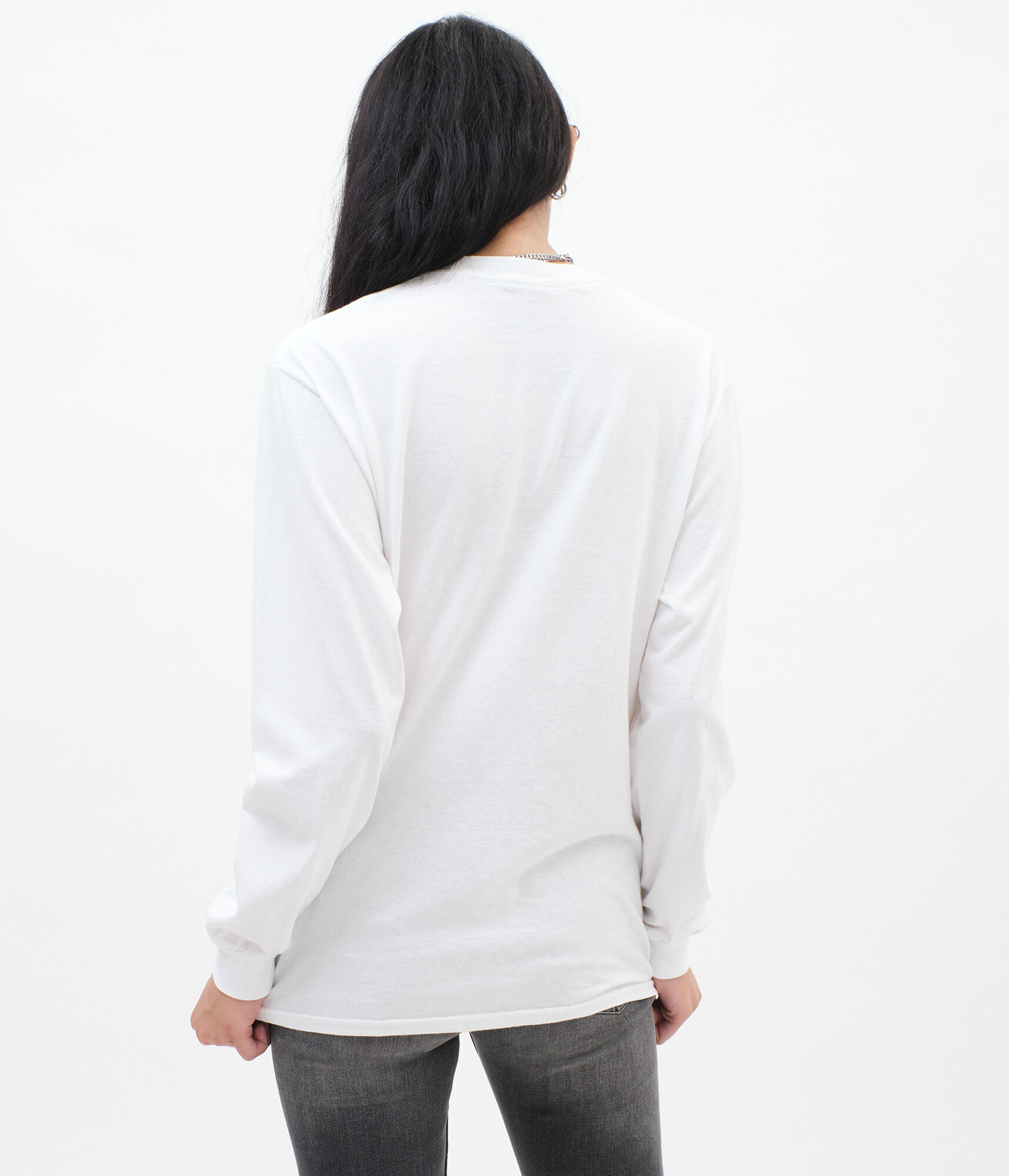 Long Sleeve Queen Ombr&eacute; Boyfriend Graphic Tee