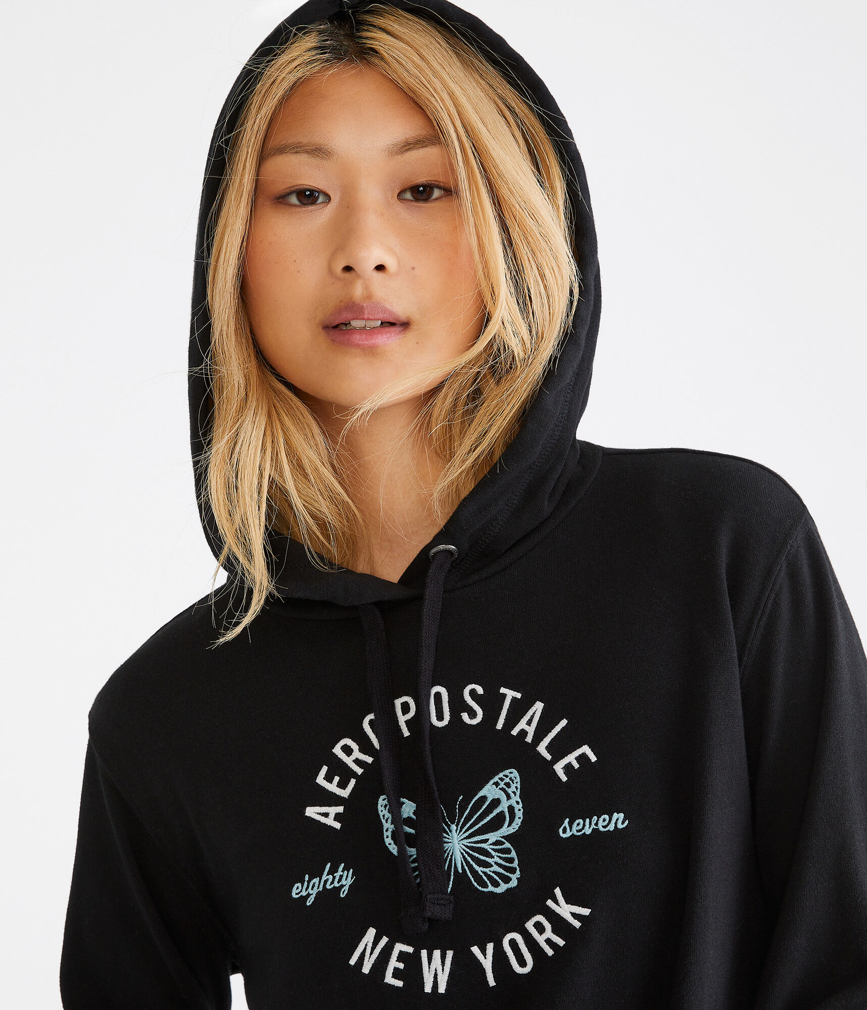 Aeropostale New York Butterfly Pullover Hoodie
