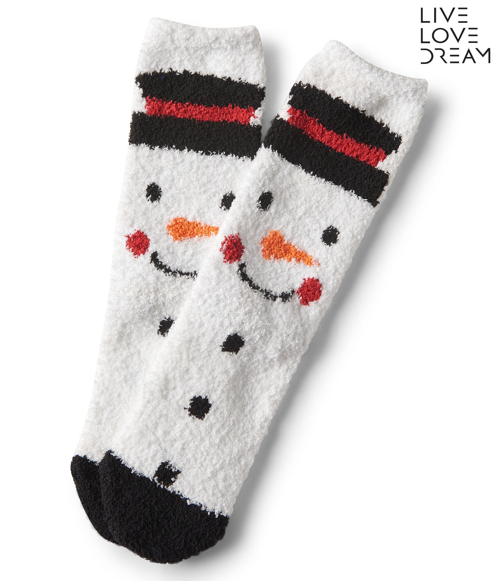 LLD Snowman Fuzzy Socks