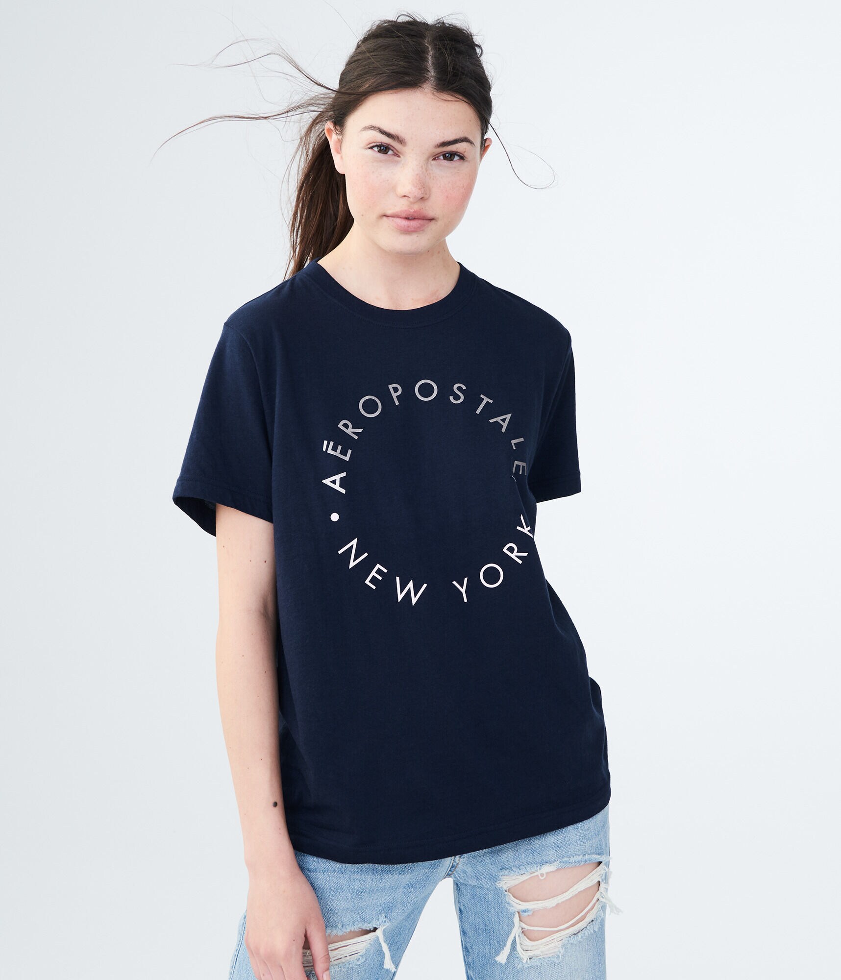 Aeropostale New York Circle Graphic Boy Tee