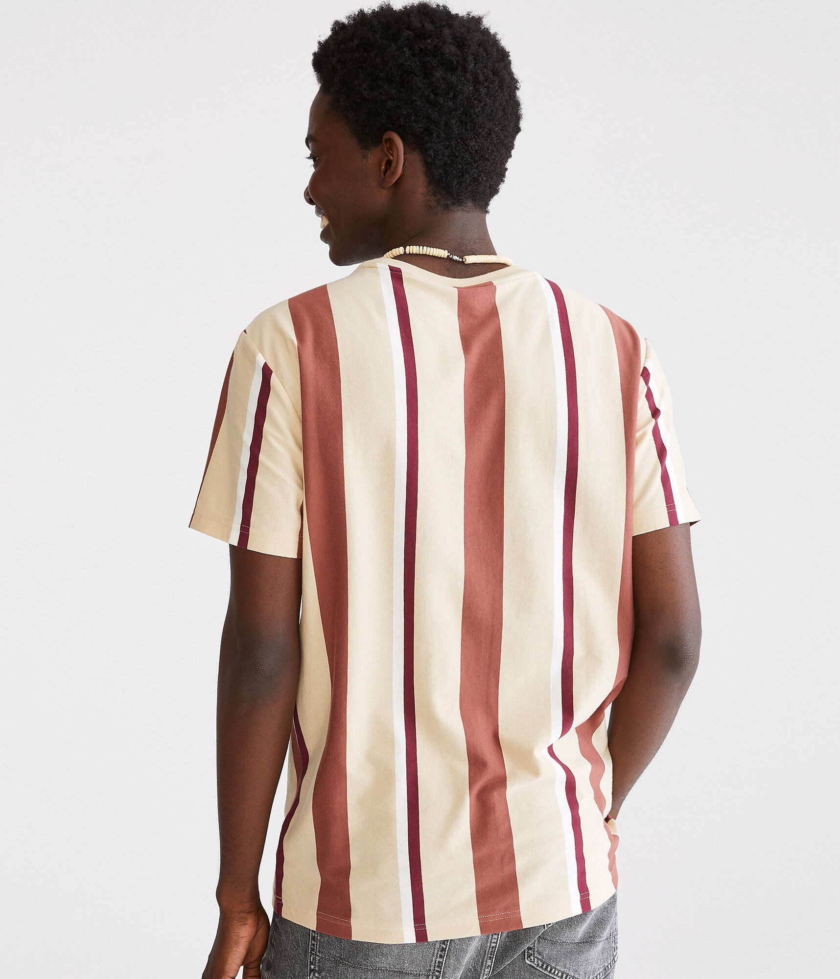 Aero Vertical Stripe Graphic Tee