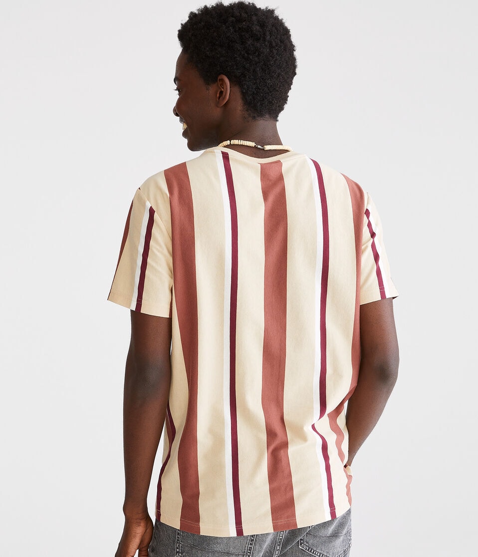 Aero Vertical Stripe Graphic Tee