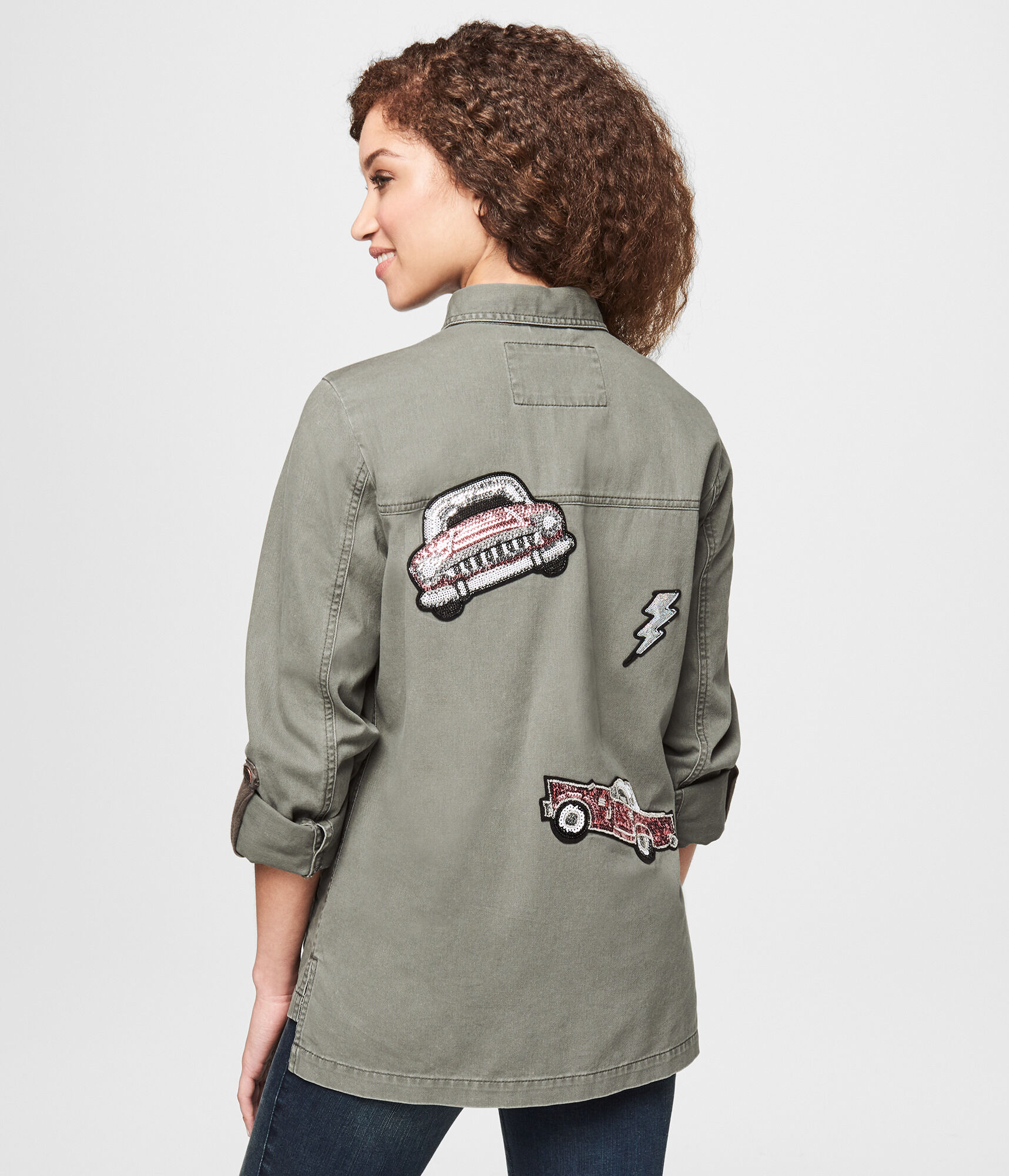 Sequin Car Shirt Jacket