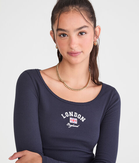 Long Sleeve Seriously Soft London Graphic Tee Long Sleeve Seriously Soft London Graphic Tee
