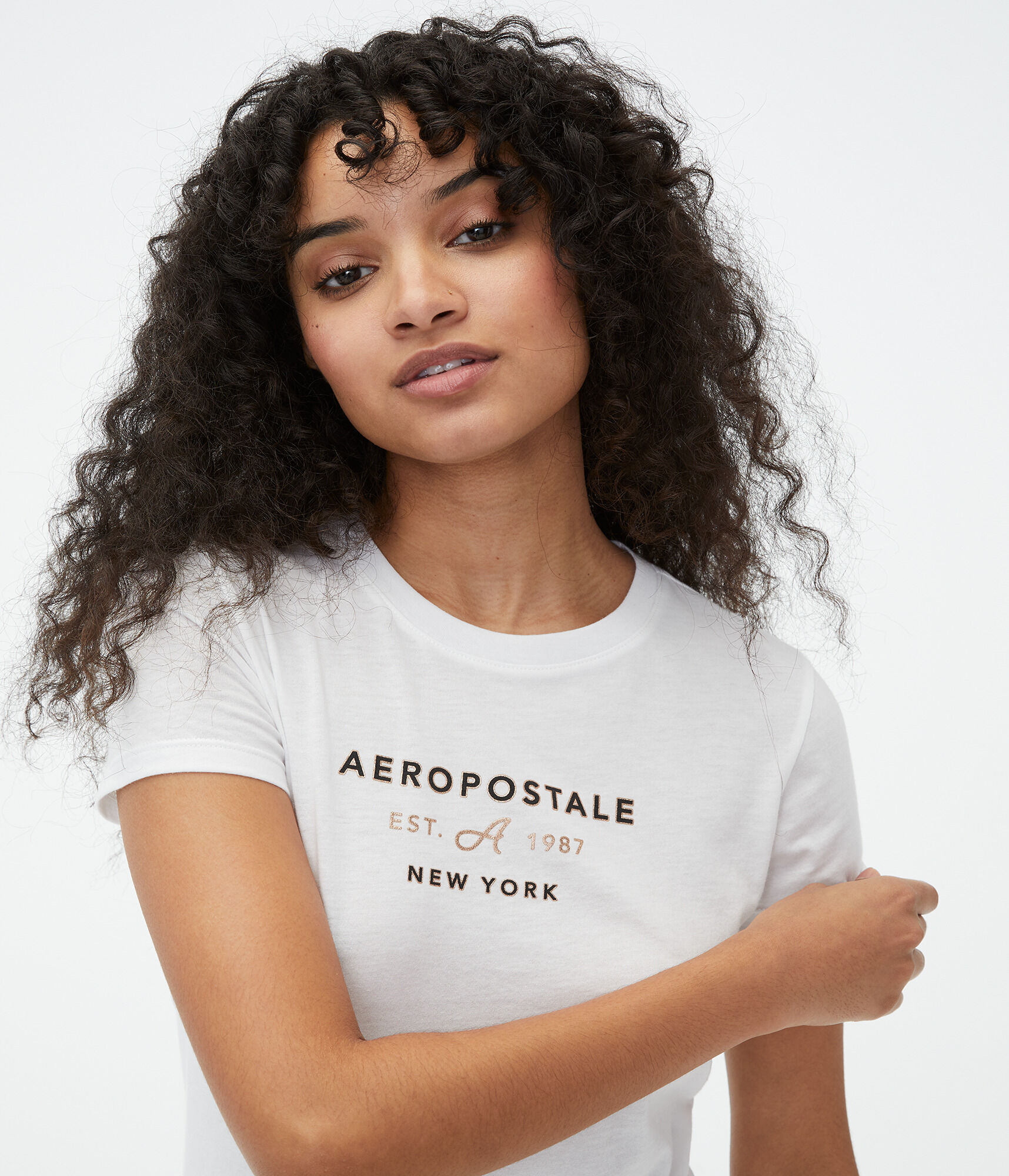 Aeropostale New York Foil Graphic Tee