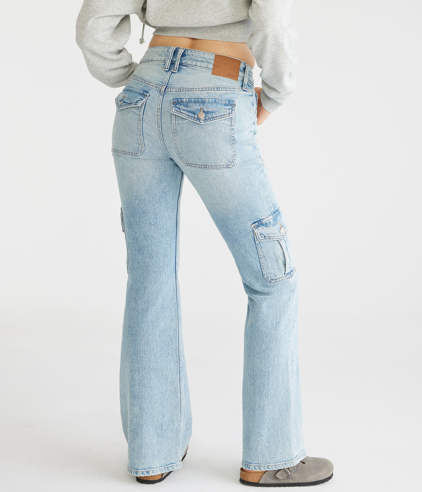Flare Mid-Rise Cargo Jean
