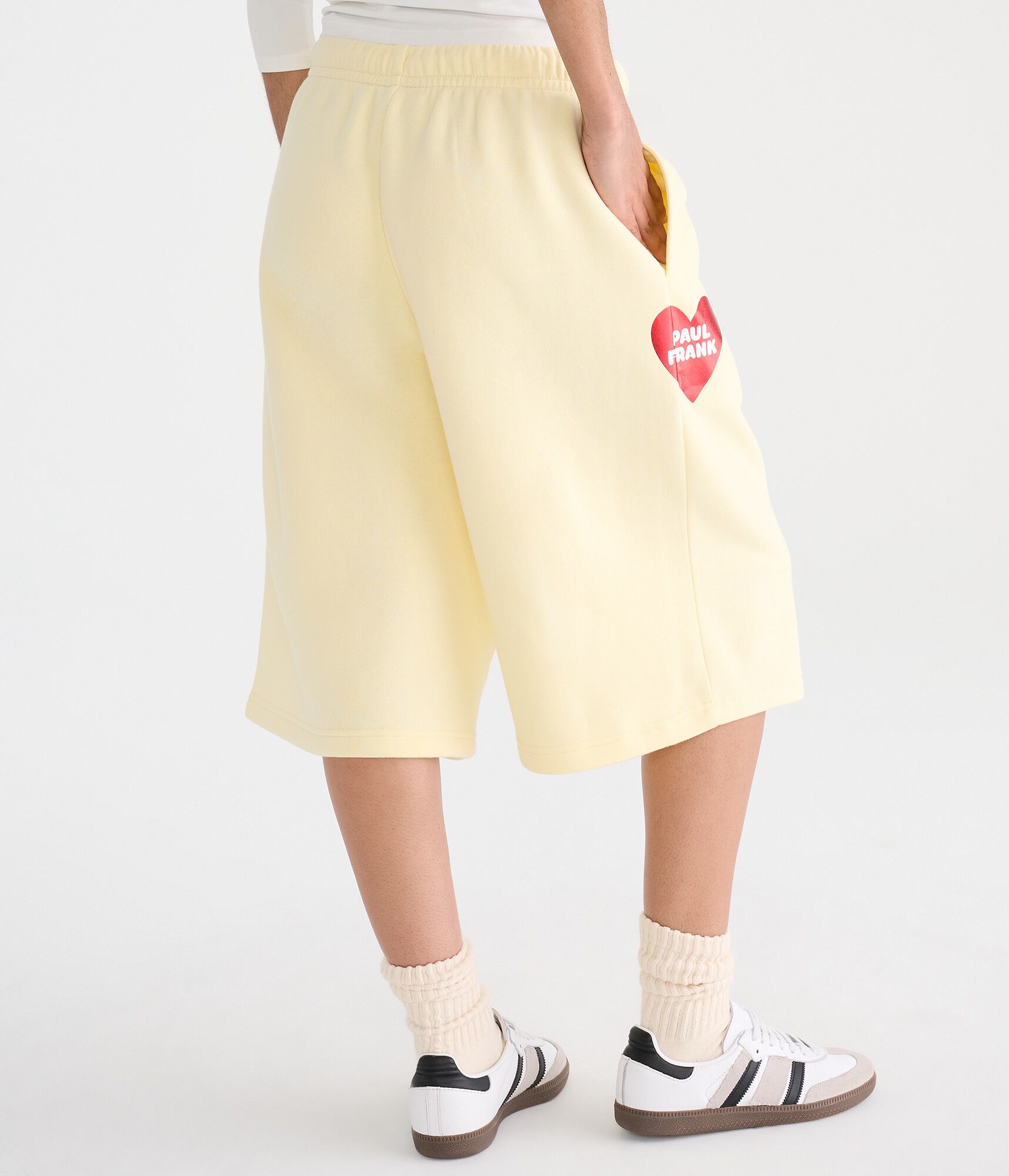 Paul Frank I Heart Julius Low-Rise Baggy Fleece Shorts