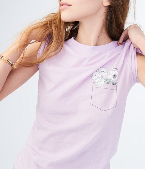 Free State Flower Pocket Graphic Tee Free State Flower Pocket Graphic Tee