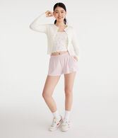 Mid-Rise Waffle Shorts