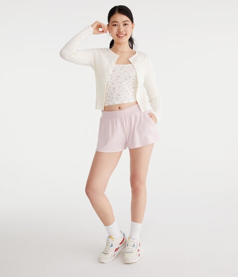 Mid-Rise Waffle Shorts Mid-Rise Waffle Shorts