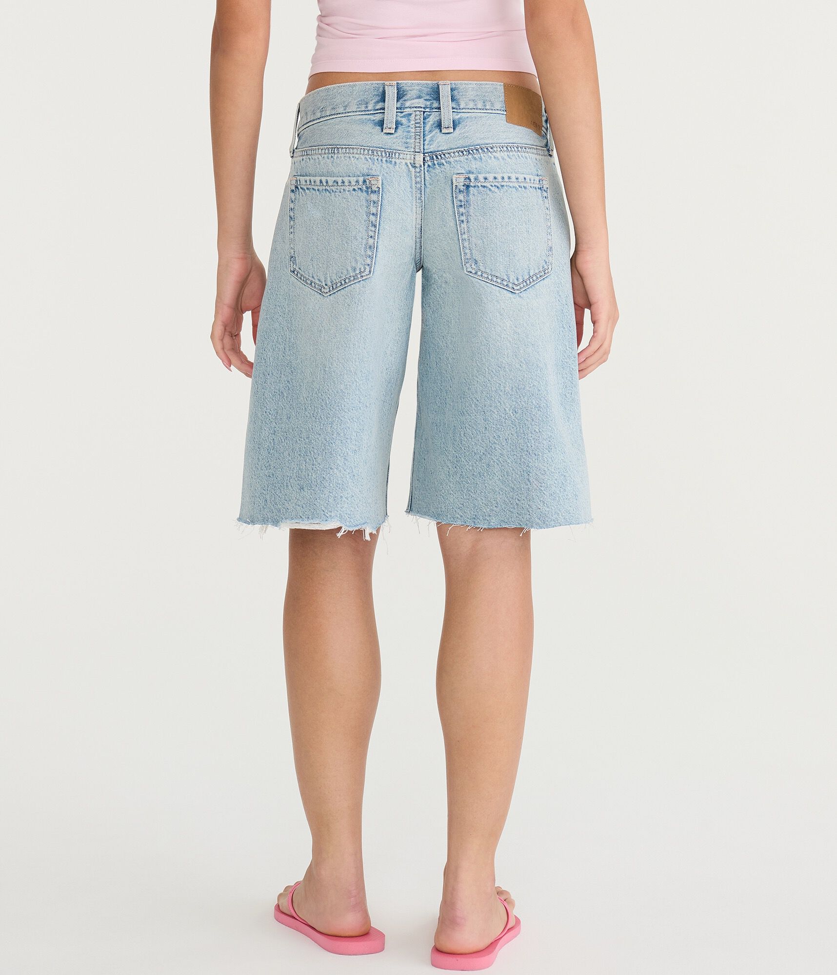 Super Low-Rise Baggy Denim Jorts