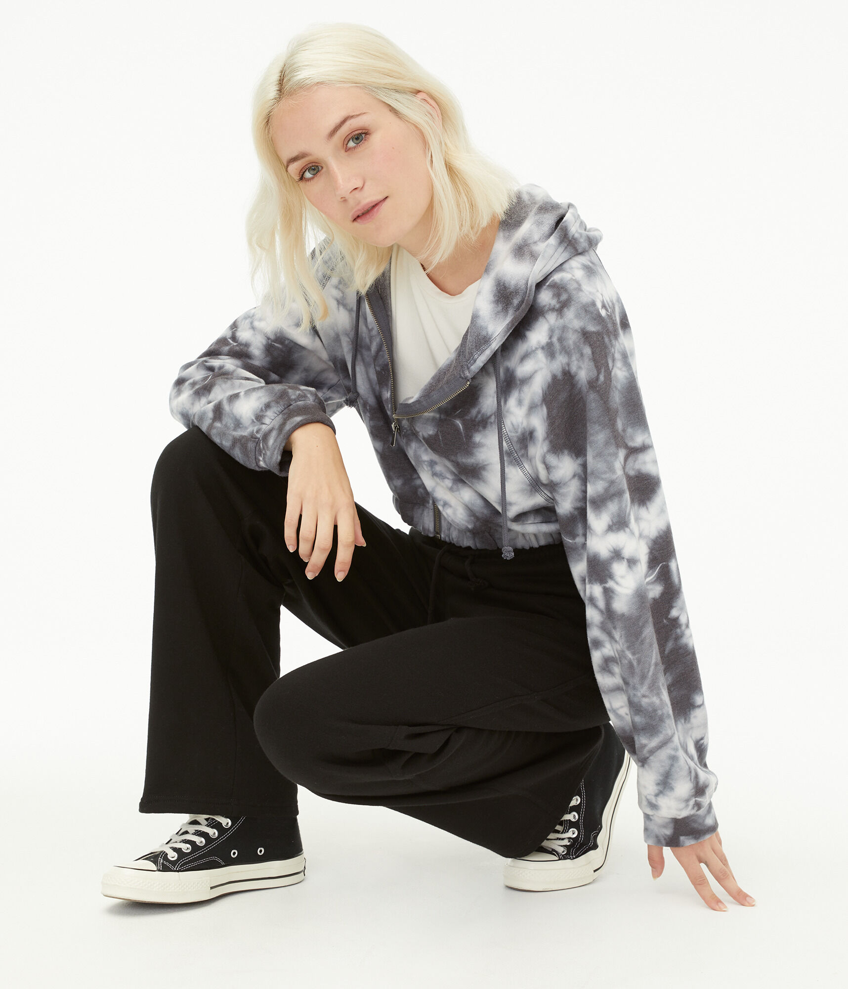 High-Rise Wide Leg Sweatpants