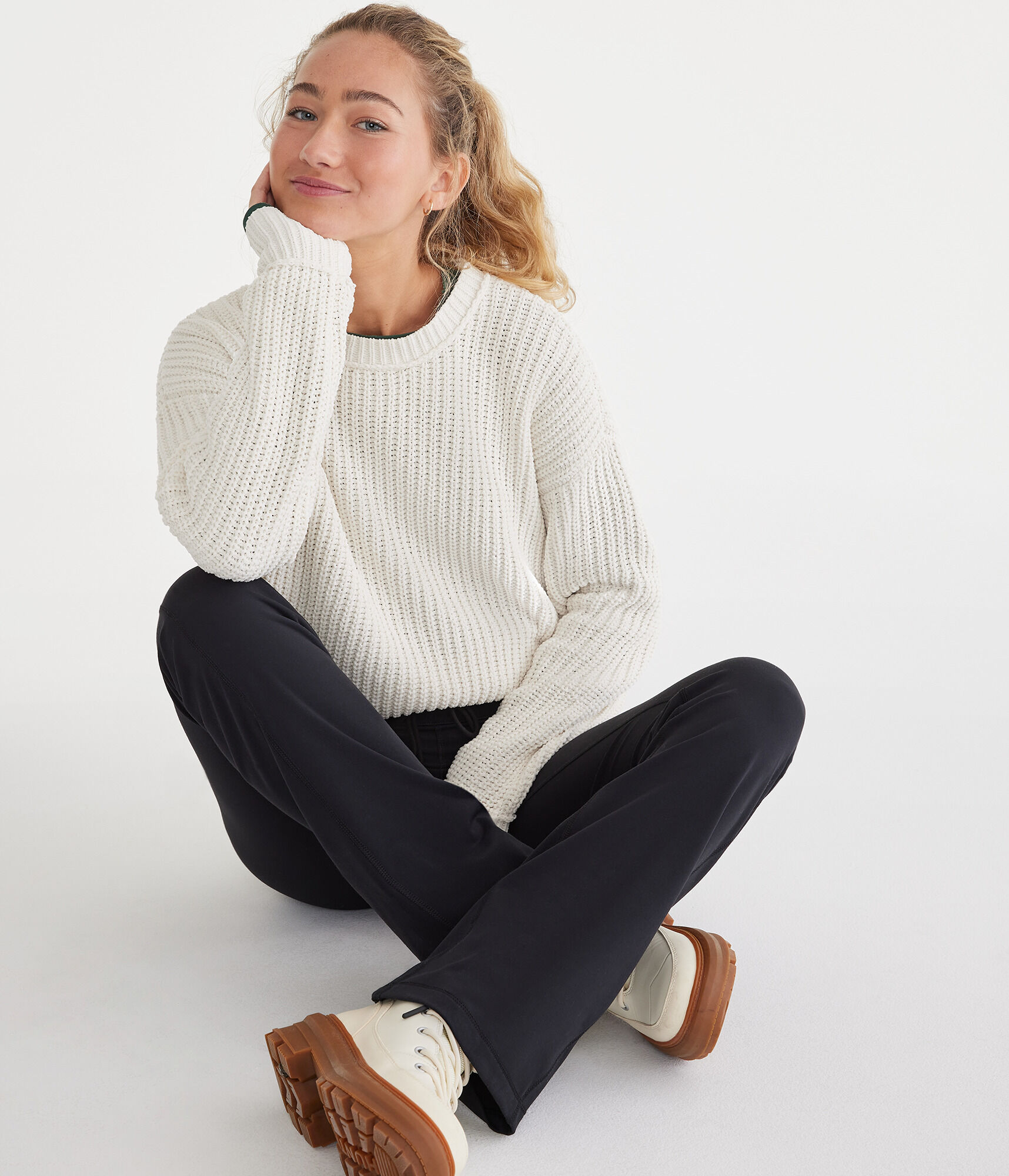 Chenille Crew Sweater