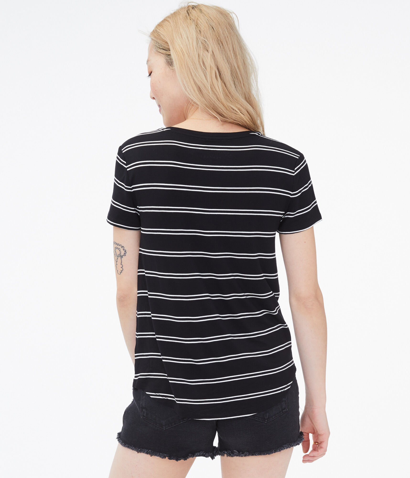 Seriously Soft Striped V-Neck Tee