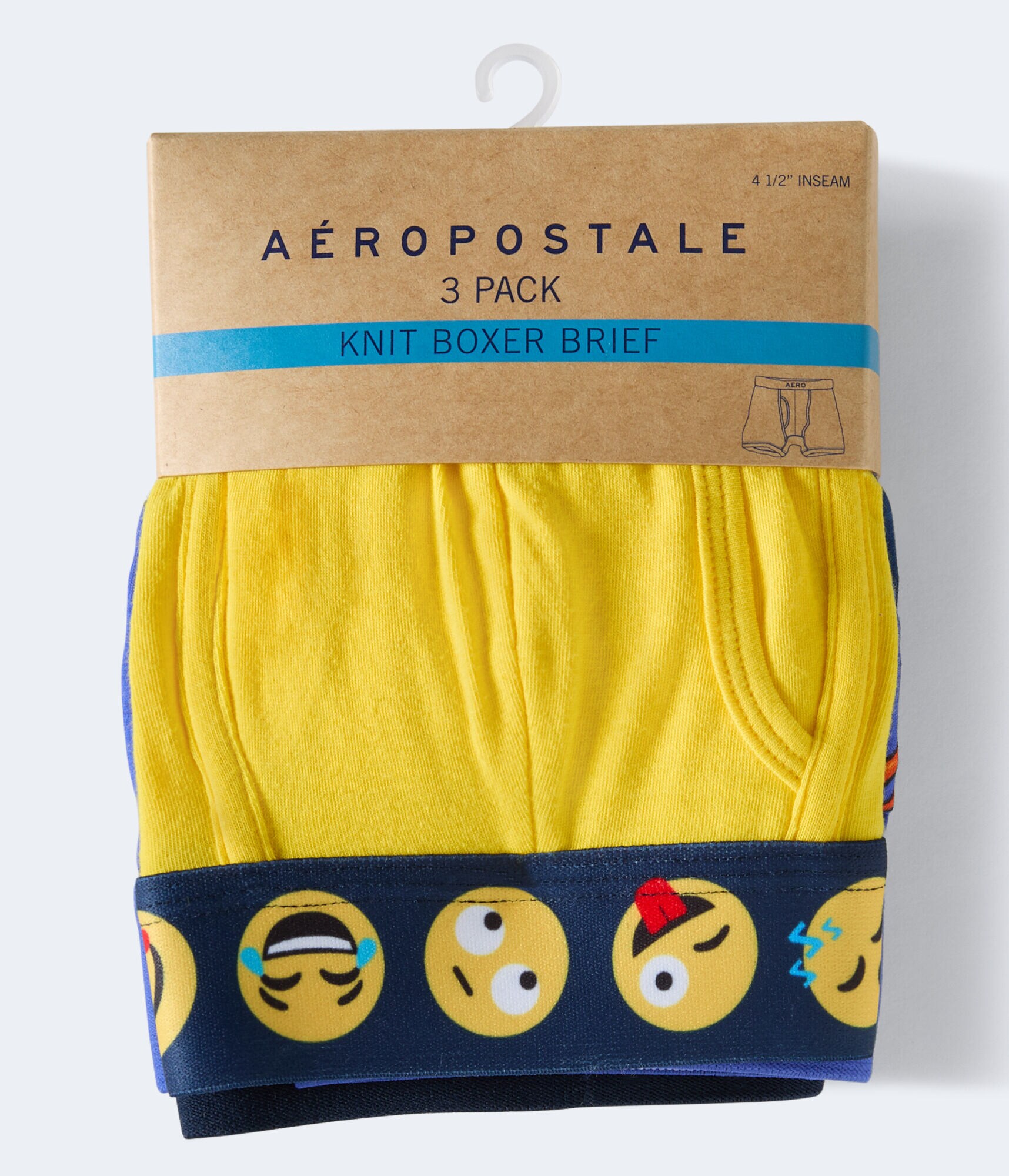 Fashion 4.5" Knit Boxer Brief 3-Pack