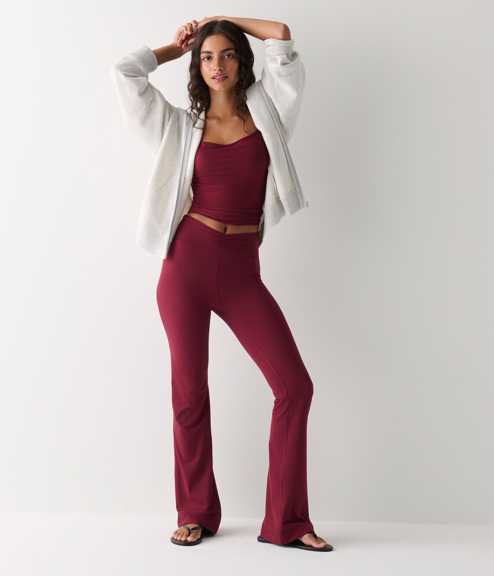 Buttery Soft High-Rise Cinch Flare Leggings