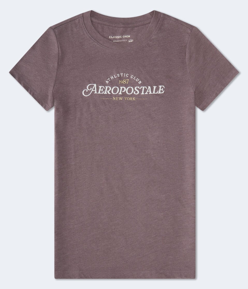 Aeropostale Athletic Club Glitter Graphic Tee