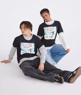 Peanuts® | Aéropostale Snoopy Hockey Comic Relaxed Ringer Graphic Tee