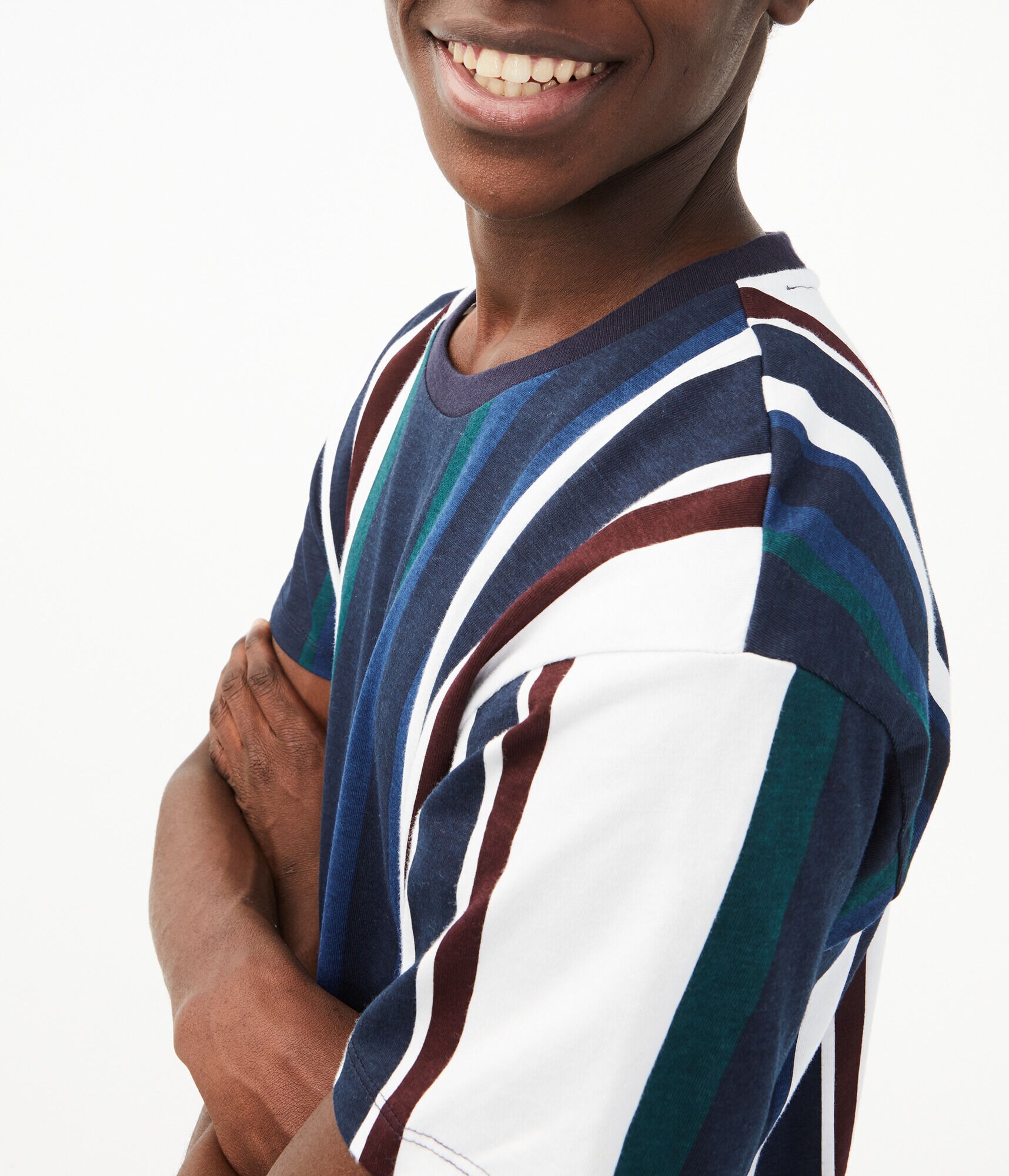 Relaxed Fit Stripe Tee***