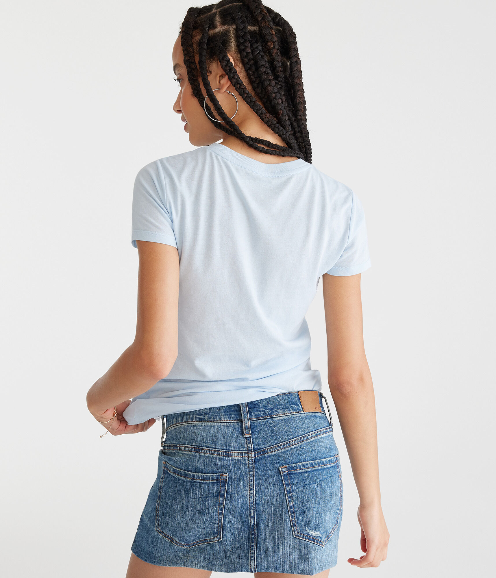 Aeropostale Circle Crest Appliqué Graphic Tee