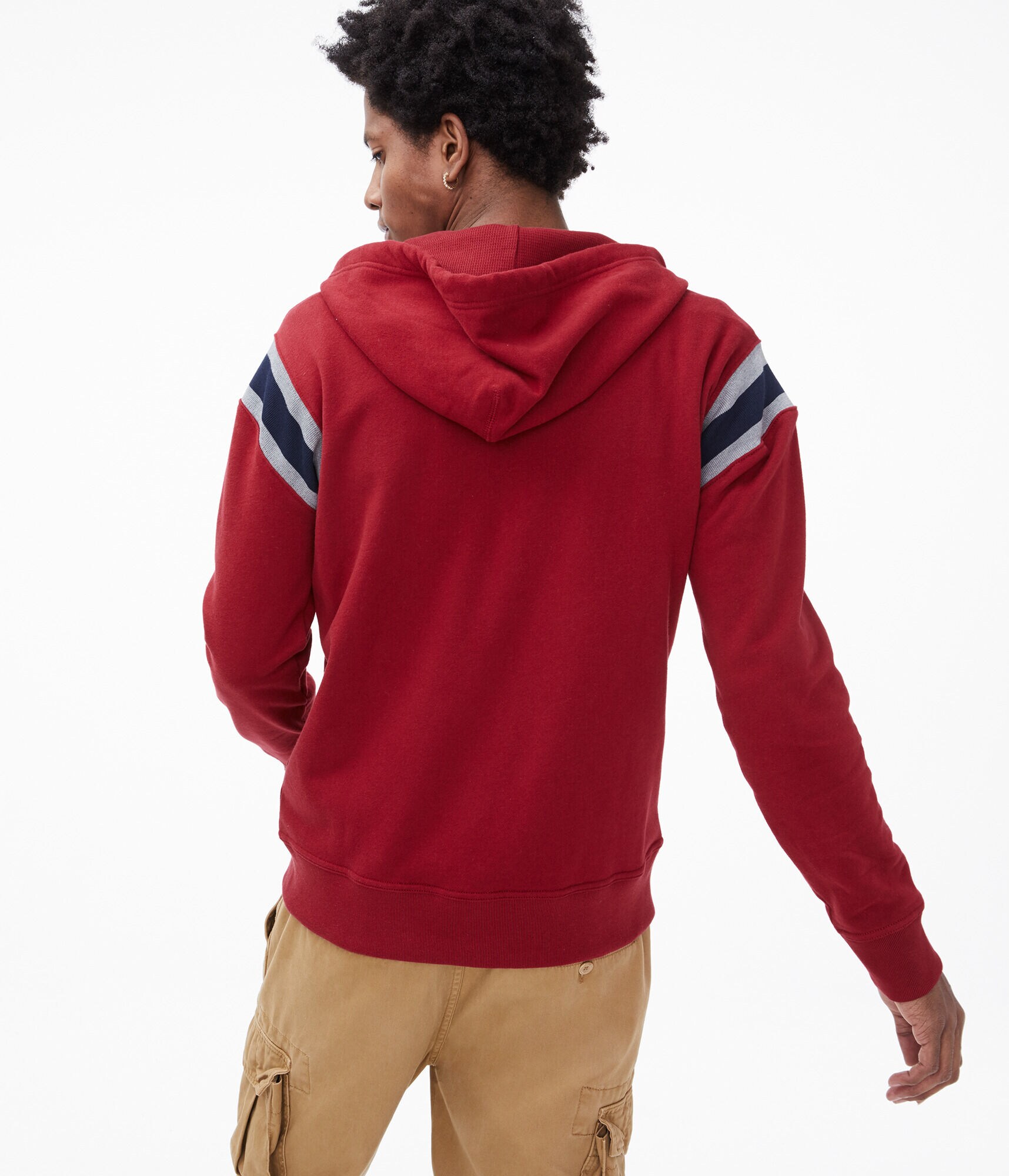 Aero Script Stripe Full-Zip Hoodie