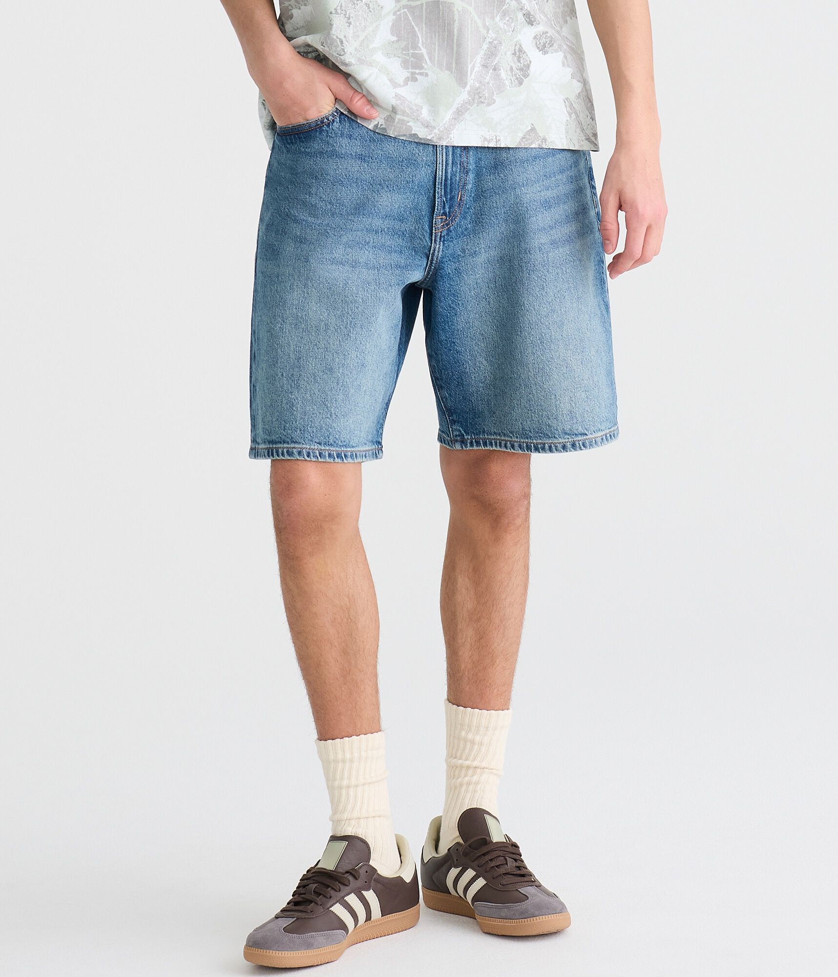 Baggy Denim Shorts 9"