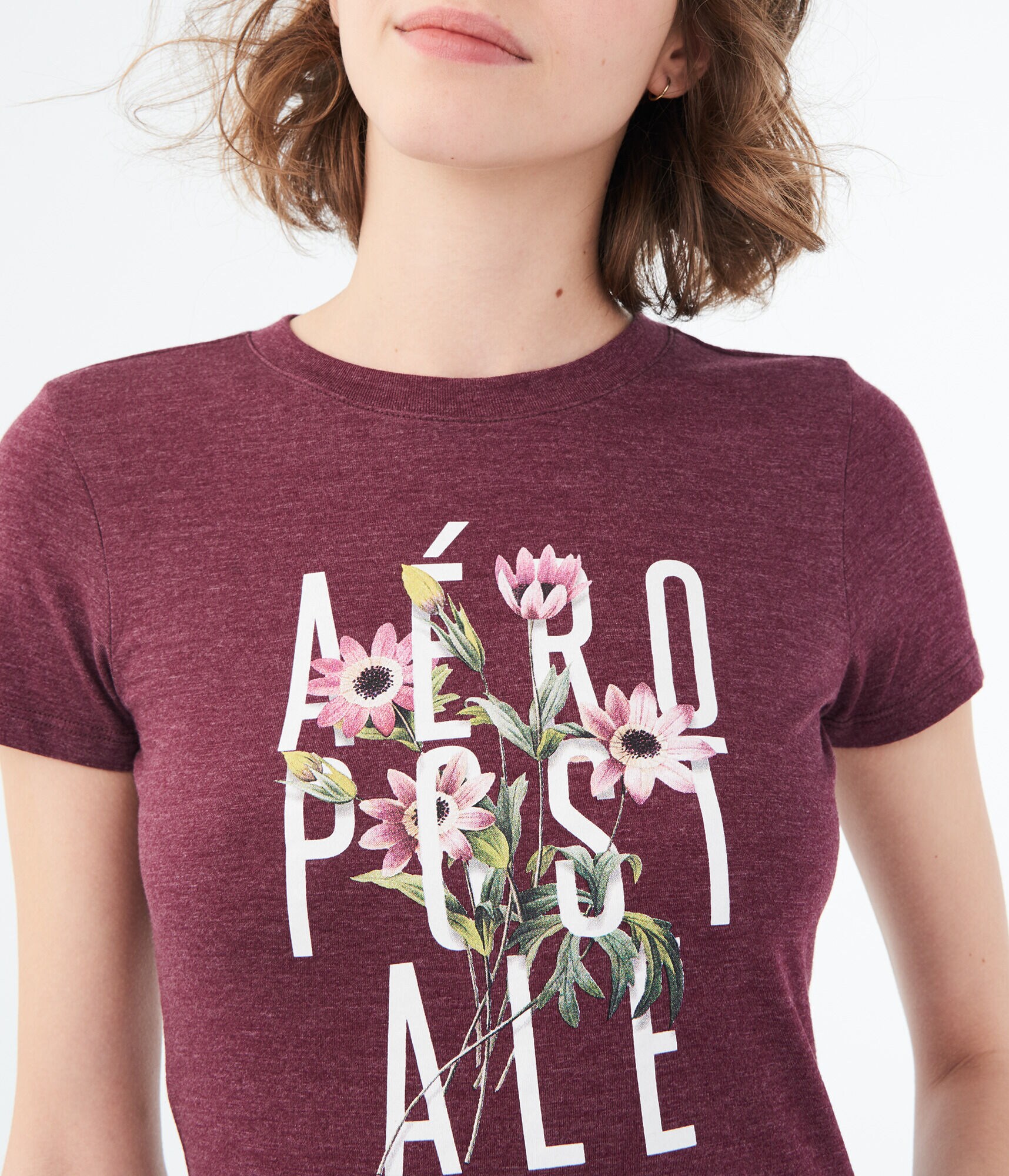 Floral Stacked Aeropostale Graphic Tee