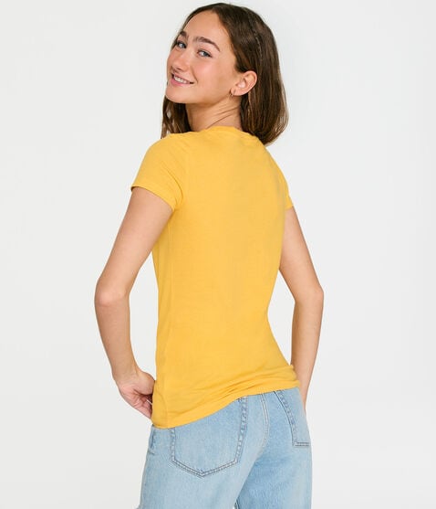 Aeropostale Arch Rose Graphic Tee