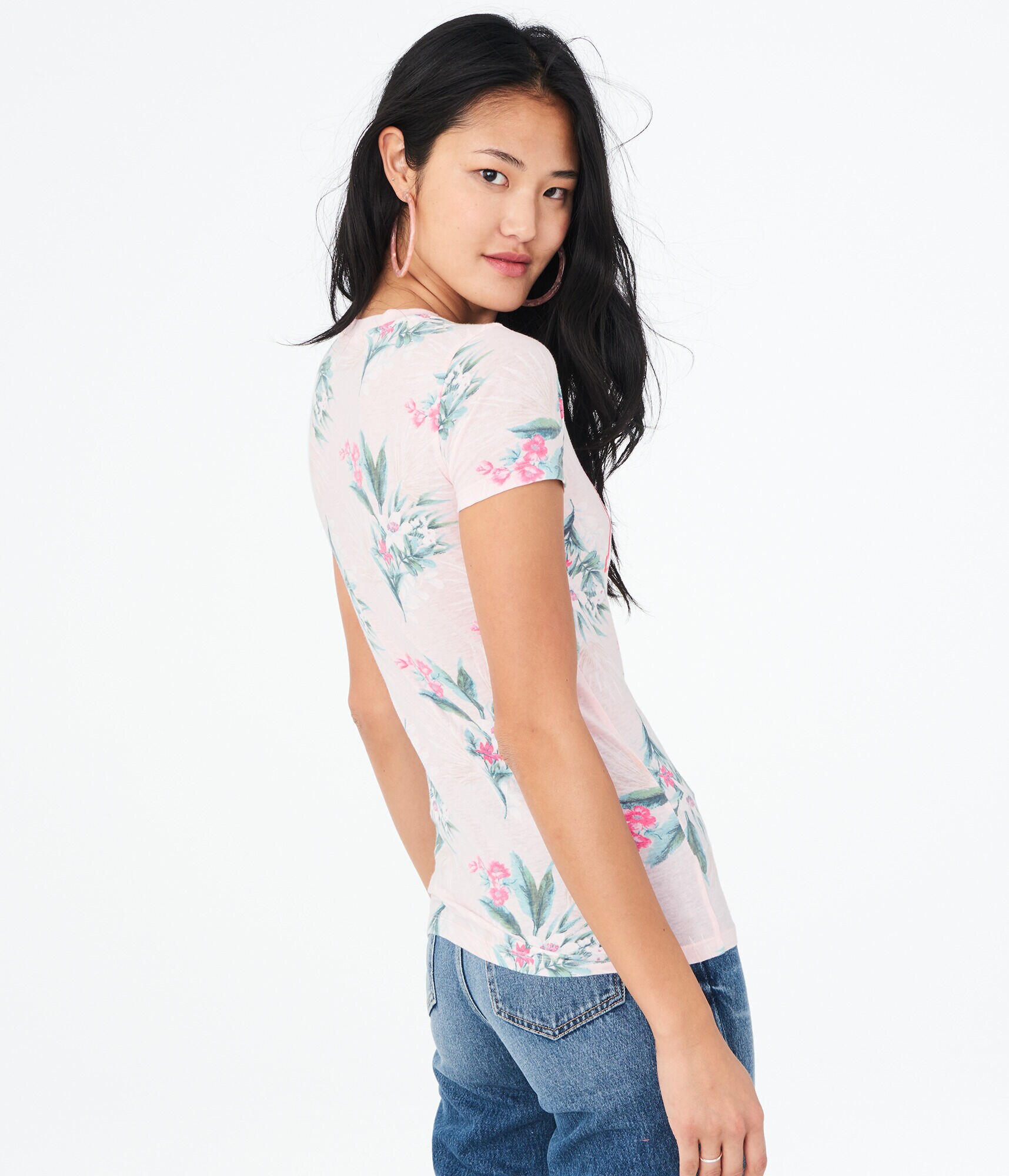 Floral Aero Logo Graphic Tee