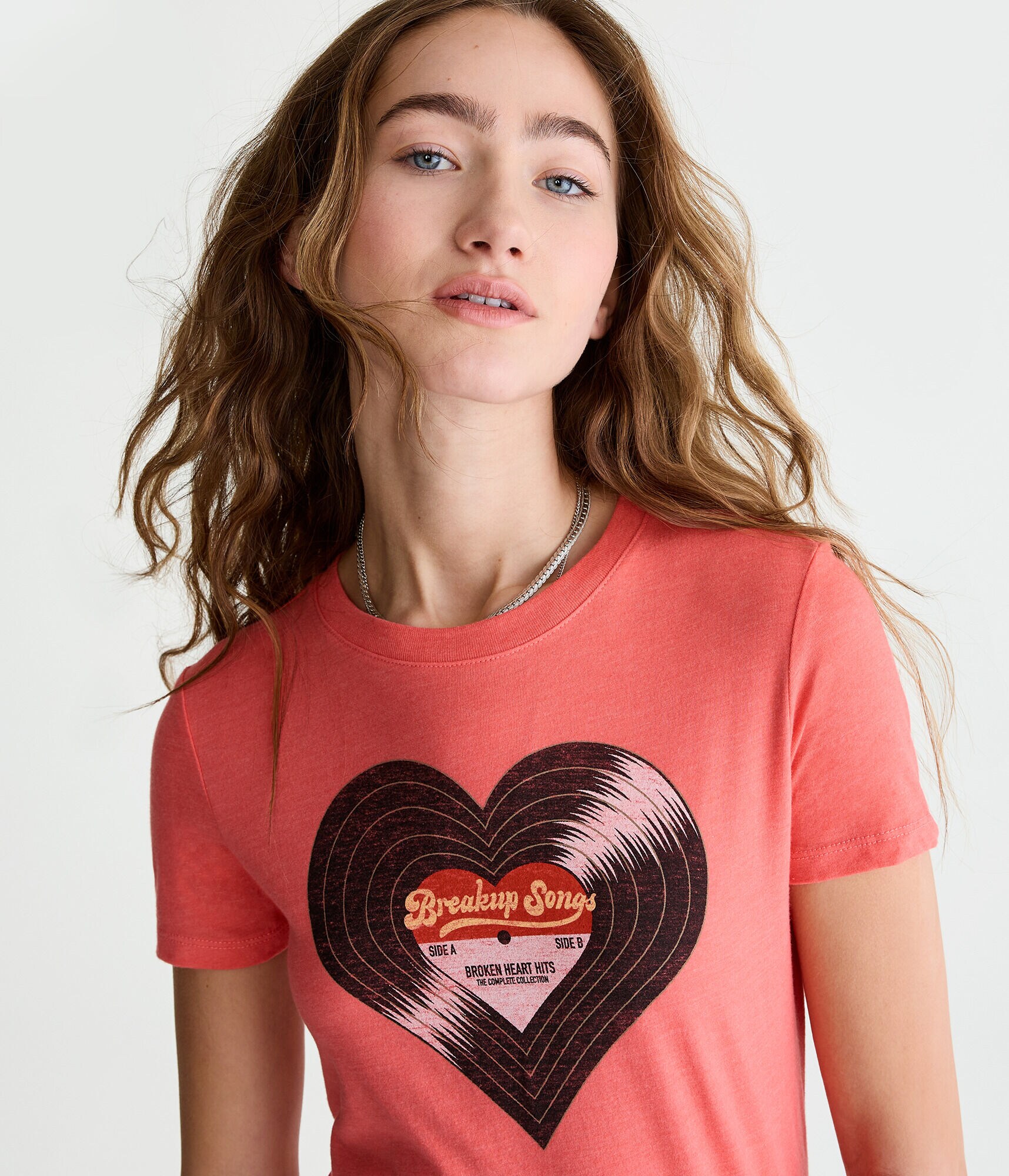 Vinyl Heart Graphic Tee