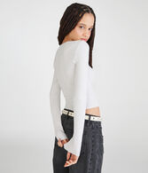 Long Sleeve Seriously Soft Deer Graphic Baby Tee