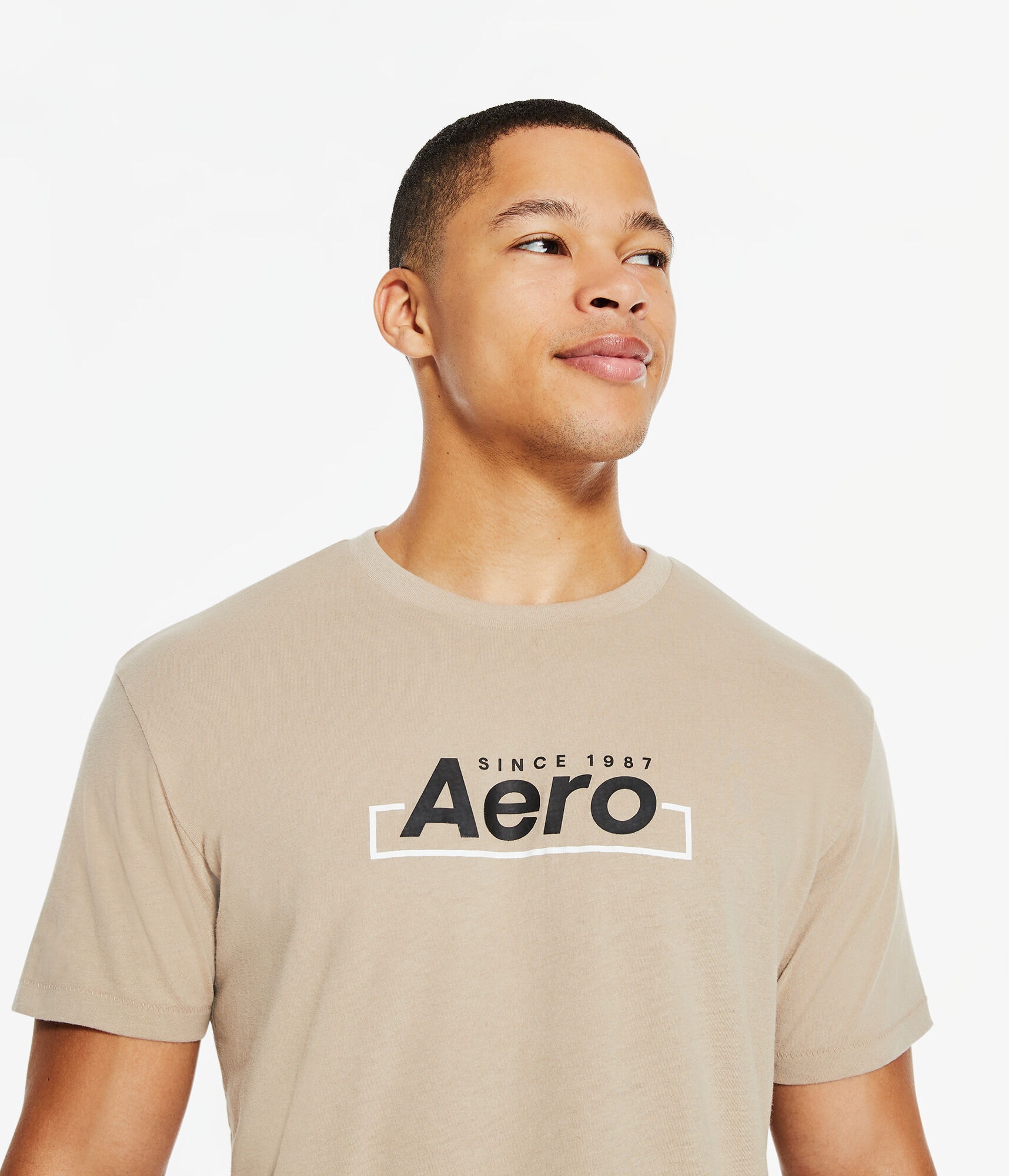 Aero Centered Box Logo Graphic Tee