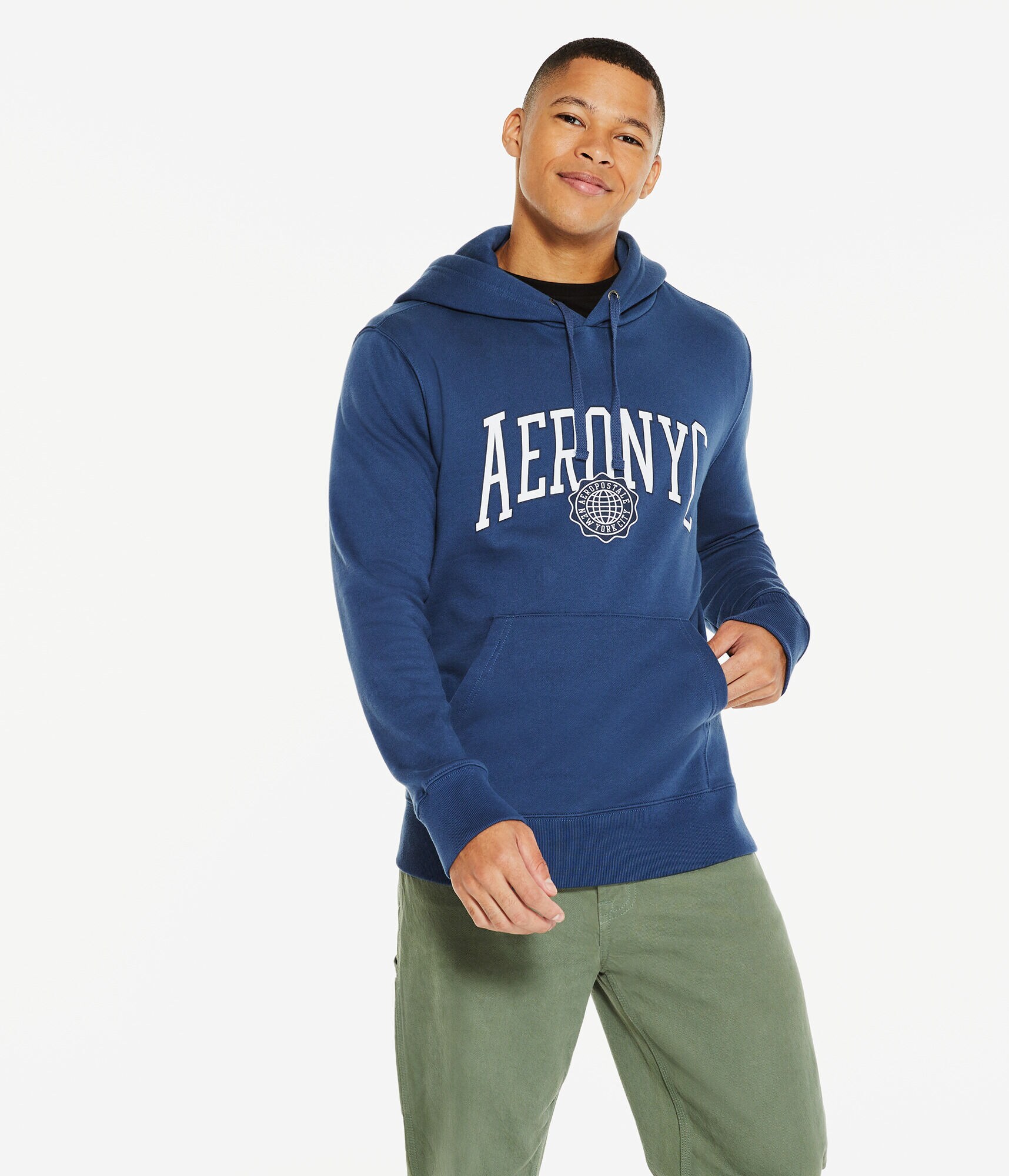 Aero NYC Globe Pullover Hoodie