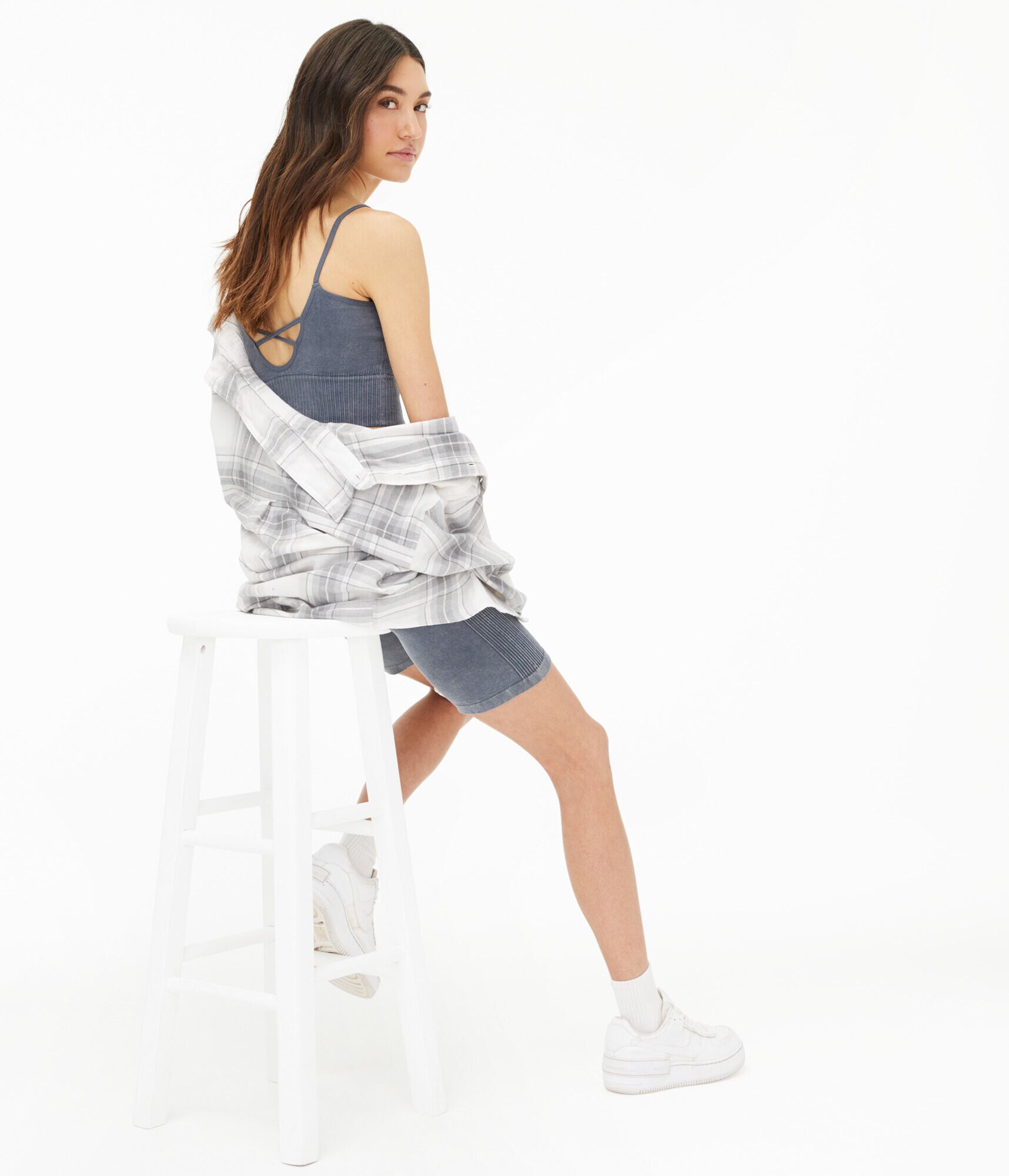 Seamless Low-Back Longline Bralette