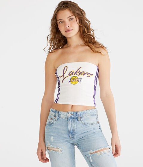 Los Angeles Lakers Cropped Tube Top