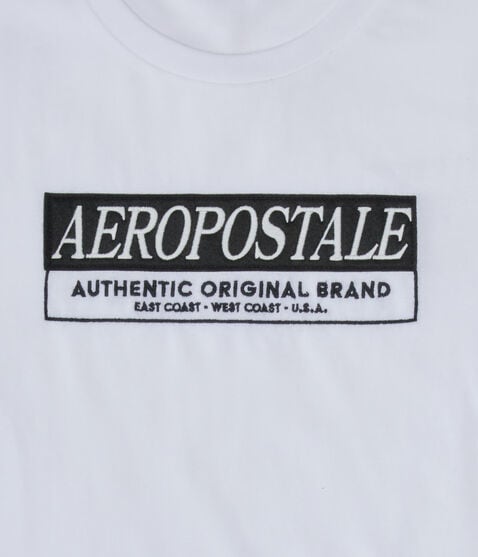 Aeropostale Box Logo Appliqué Graphic Tee